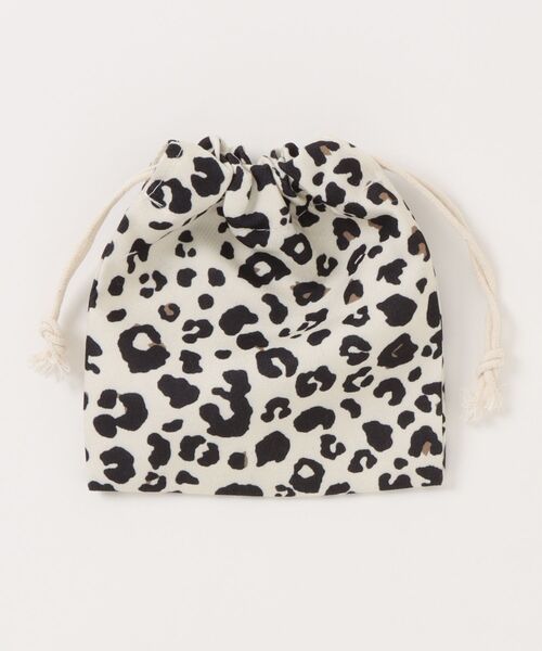 float】ヒョウ柄 アニマル柄 マルチ 巾着ポーチ（ポーチ）｜Mayree