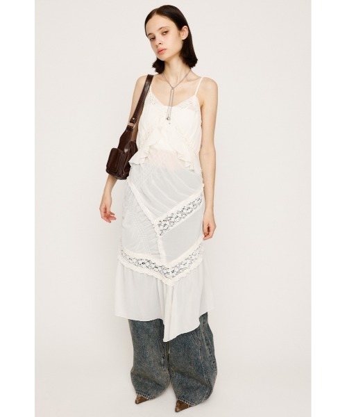 キャミソール SHEER SQUEEZE CAMI TOPS シアー スクウィーズ キャミ トップス 夏服 秋服 SHEER SQUEEZE CAMI TOPS シアー スクウィーズ キャミ トップス