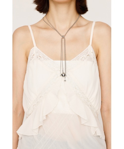 SLY（スライ）の「SHEER SQUEEZE CAMI DRESS シアー