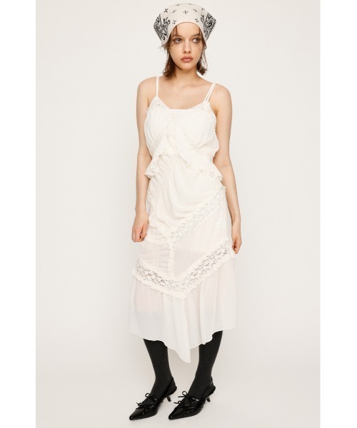 SLY SHEER SQUEEZE CAMI シアースクイーズキャミ BLK セール】SHEER SQUEEZE CAMI DRESS シアー スクウィーズ キャミドレス