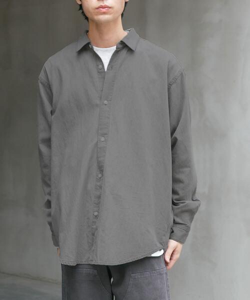 FORK&SPOON（フォークアンドスプーン）の「FORK&SPOON　デニムレギュラーカラーシャツ（シャツ/ブラウス・メンズ・ブルー/グレー・4/5）」の3枚目の写真