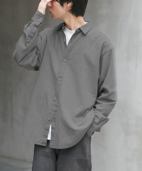 FORK&SPOON（フォークアンドスプーン）の「FORK&SPOON　デニムレギュラーカラーシャツ（シャツ/ブラウス・メンズ・ブルー/グレー・4/5）」の5枚目の写真