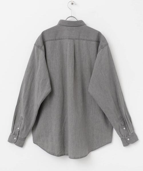 FORK&SPOON（フォークアンドスプーン）の「FORK&SPOON　デニムレギュラーカラーシャツ（シャツ/ブラウス・メンズ・ブルー/グレー・4/5）」の11枚目の写真