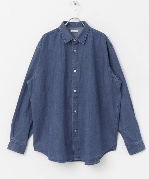 FORK&SPOON（フォークアンドスプーン）の「FORK&SPOON　デニムレギュラーカラーシャツ（シャツ/ブラウス・メンズ・ブルー/グレー・4/5）」の19枚目の写真