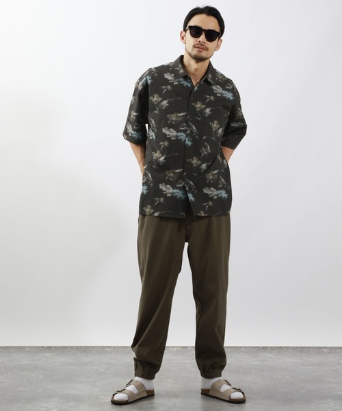 BAYFLOW(ベイフロー)の「【接触冷感】クールタッチ柄シャツ(シャツ/ブラウス・メンズ・ブラック/ネイビー・MEDIUM/LARGE)」の13枚目の写真