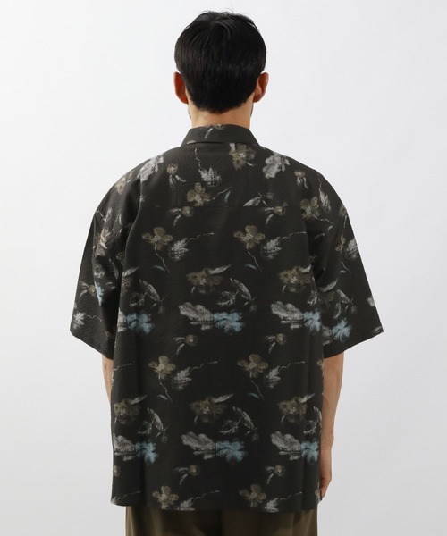 BAYFLOW(ベイフロー)の「【接触冷感】クールタッチ柄シャツ(シャツ/ブラウス・メンズ・ブラック/ネイビー・MEDIUM/LARGE)」の10枚目の写真