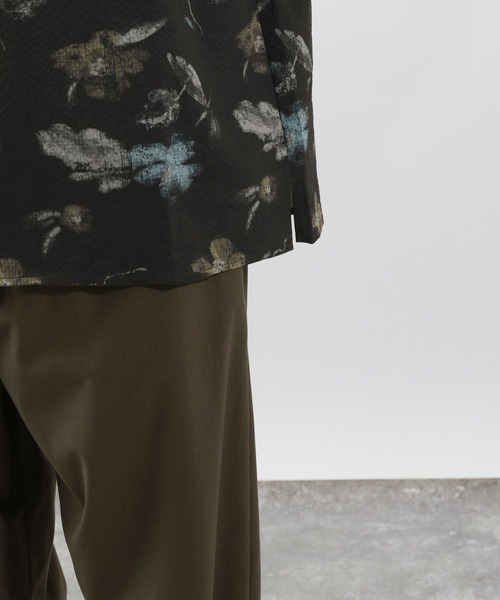 BAYFLOW(ベイフロー)の「【接触冷感】クールタッチ柄シャツ(シャツ/ブラウス・メンズ・ブラック/ネイビー・MEDIUM/LARGE)」の5枚目の写真