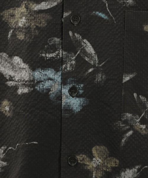BAYFLOW(ベイフロー)の「【接触冷感】クールタッチ柄シャツ(シャツ/ブラウス・メンズ・ブラック/ネイビー・MEDIUM/LARGE)」の6枚目の写真