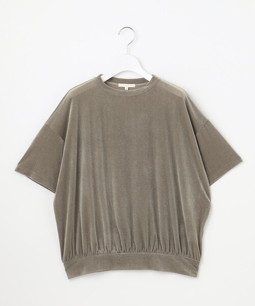 自由区(ジユウク)の「シアーベロア カットソー(Tシャツ/カットソー・レディース・ブラウン系/ワイン系/ネイビー系・32)」の16枚目の写真