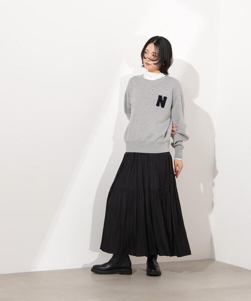 セール】【PS/低身長サイズ】ティアードロングスカート（スカート）｜N