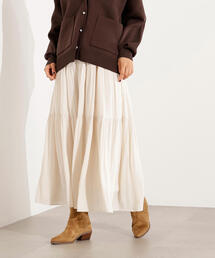 N.（N. Natural Beauty Basic） | 【PS/低身長サイズ】ティアードロングスカート(スカート)