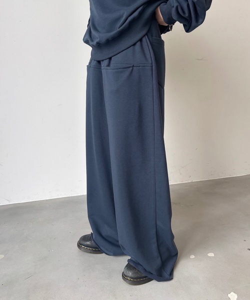 MandO（Auntie Rosa）（エムオー）の「スラッシュポケットリラックススウェットパンツ/セットアップ着用可（スウェットパンツ・メンズ・ブラック/ネイビー/グレー・SMALL/MEDIUM/LARGE）」の3枚目の写真