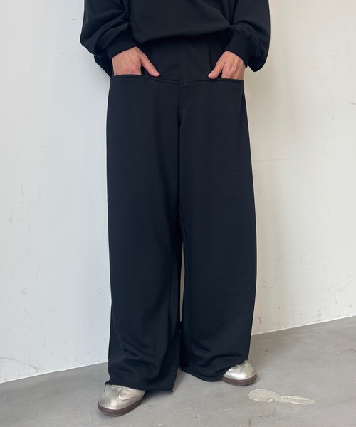 MandO（Auntie Rosa）（エムオー）の「スラッシュポケットリラックススウェットパンツ/セットアップ着用可（スウェットパンツ・メンズ・ブラック/ネイビー/グレー・SMALL/MEDIUM/LARGE）」の2枚目の写真