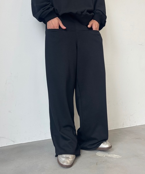 MandO（Auntie Rosa）（エムオー）の「スラッシュポケットリラックススウェットパンツ/セットアップ着用可（スウェットパンツ・メンズ・ブラック/ネイビー/グレー・SMALL/MEDIUM/LARGE）」の5枚目の写真