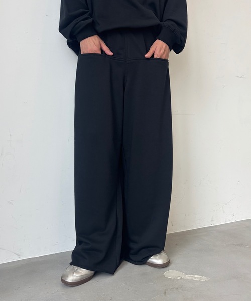 MandO（Auntie Rosa）（エムオー）の「スラッシュポケットリラックススウェットパンツ/セットアップ着用可（スウェットパンツ・メンズ・ブラック/ネイビー/グレー・SMALL/MEDIUM/LARGE）」の4枚目の写真