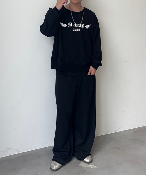 MandO（Auntie Rosa）（エムオー）の「スラッシュポケットリラックススウェットパンツ/セットアップ着用可（スウェットパンツ・メンズ・ブラック/ネイビー/グレー・SMALL/MEDIUM/LARGE）」の9枚目の写真