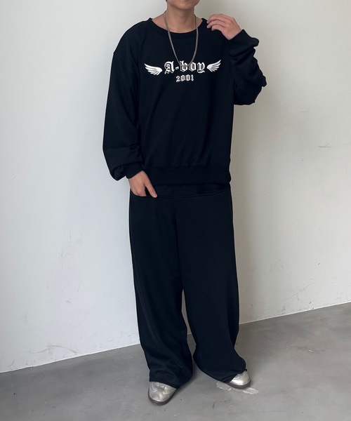 MandO（Auntie Rosa）（エムオー）の「スラッシュポケットリラックススウェットパンツ/セットアップ着用可（スウェットパンツ・メンズ・ブラック/ネイビー/グレー・SMALL/MEDIUM/LARGE）」の14枚目の写真