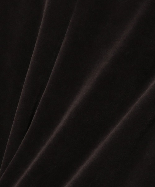 ESTNATION（エストネーション）の「GOOD PEOPLE GOOD STITCHING GOOD PRODUCT for ESTNATION / ベロアフレアパンツ（その他パンツ・レディース・ネイビー/ブラウン・SMALL/MEDIUM）」の6枚目の写真