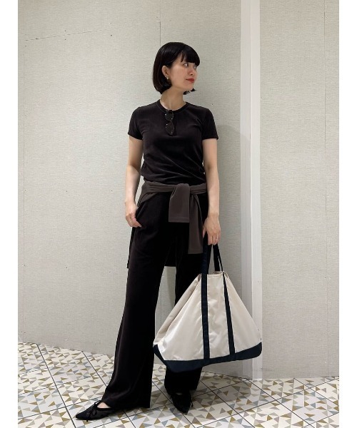 ESTNATION（エストネーション）の「GOOD PEOPLE GOOD STITCHING GOOD PRODUCT for ESTNATION / ベロアフレアパンツ（その他パンツ・レディース・ネイビー/ブラウン・SMALL/MEDIUM）」の7枚目の写真