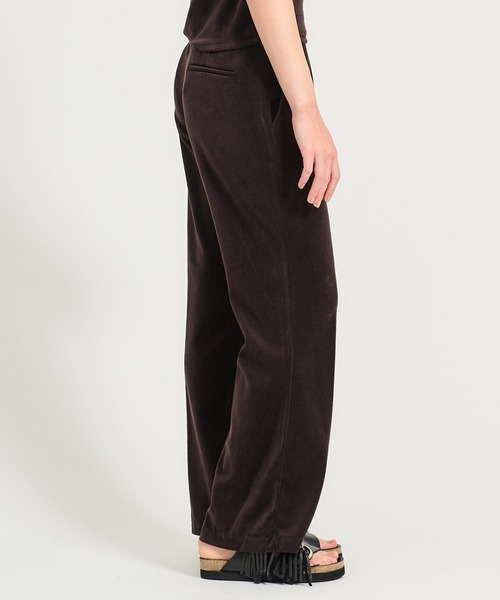 ESTNATION（エストネーション）の「GOOD PEOPLE GOOD STITCHING GOOD PRODUCT for ESTNATION / ベロアフレアパンツ（その他パンツ・レディース・ネイビー/ブラウン・SMALL/MEDIUM）」の10枚目の写真