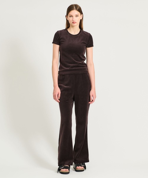 ESTNATION（エストネーション）の「GOOD PEOPLE GOOD STITCHING GOOD PRODUCT for ESTNATION / ベロアフレアパンツ（その他パンツ・レディース・ネイビー/ブラウン・SMALL/MEDIUM）」の12枚目の写真