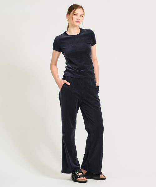 ESTNATION（エストネーション）の「GOOD PEOPLE GOOD STITCHING GOOD PRODUCT for ESTNATION / ベロアフレアパンツ（その他パンツ・レディース・ネイビー/ブラウン・SMALL/MEDIUM）」の14枚目の写真