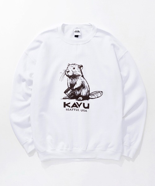KAVU(カブー)の「KAVU/カブー Beaver Sweat/ビーバースウェット(スウェット・メンズ・ホワイト/グリーン/ゴールド/アッシュグレー/グレー/ブラック・MEDIUM/X-LARGE/LARGE)」の15枚目の写真
