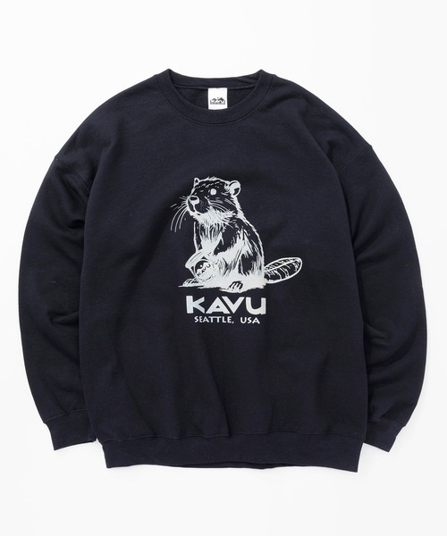KAVU(カブー)の「KAVU/カブー Beaver Sweat/ビーバースウェット(スウェット・メンズ・ホワイト/グリーン/ゴールド/アッシュグレー/グレー/ブラック・MEDIUM/X-LARGE/LARGE)」の13枚目の写真