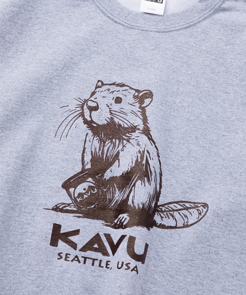 KAVU(カブー)の「KAVU/カブー Beaver Sweat/ビーバースウェット(スウェット・メンズ・ホワイト/グリーン/ゴールド/アッシュグレー/グレー/ブラック・MEDIUM/X-LARGE/LARGE)」の22枚目の写真