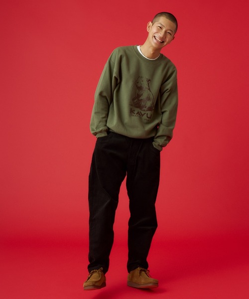 KAVU(カブー)の「KAVU/カブー Beaver Sweat/ビーバースウェット(スウェット・メンズ・ホワイト/グリーン/ゴールド/アッシュグレー/グレー/ブラック・MEDIUM/X-LARGE/LARGE)」の7枚目の写真
