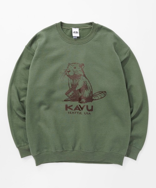 KAVU(カブー)の「KAVU/カブー Beaver Sweat/ビーバースウェット(スウェット・メンズ・ホワイト/グリーン/ゴールド/アッシュグレー/グレー/ブラック・MEDIUM/X-LARGE/LARGE)」の20枚目の写真
