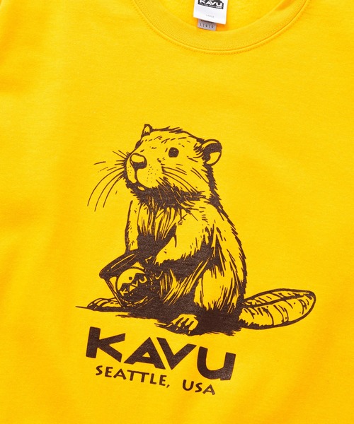 KAVU(カブー)の「KAVU/カブー Beaver Sweat/ビーバースウェット(スウェット・メンズ・ホワイト/グリーン/ゴールド/アッシュグレー/グレー/ブラック・MEDIUM/X-LARGE/LARGE)」の9枚目の写真