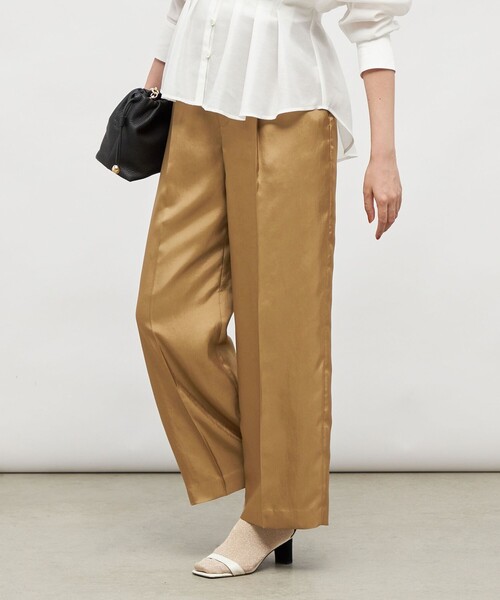 ノーリーズ（NOLLEY’S）/ウォッシャブルサテンワイドパンツ セール】ウォッシャブルサテンワイドパンツ（その他パンツ）｜NOLLEY'S
