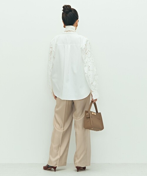 NOLLEY’S(ノーリーズ)の「ウォッシャブルサテンワイドパンツ(その他パンツ・レディース・ベビーピンク/ベージュ/キャメル・34/40/38/36)」の8枚目の写真