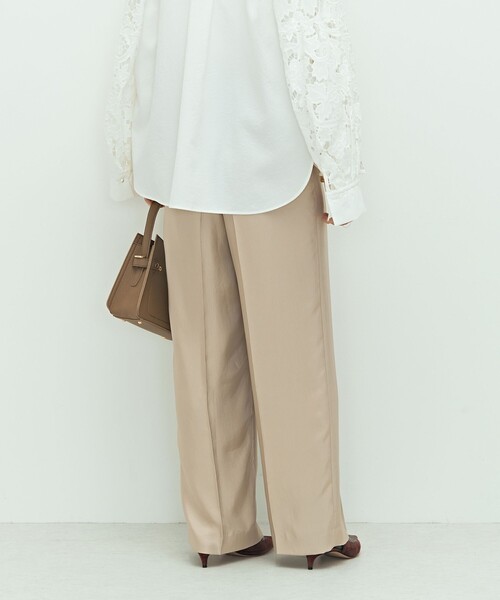 NOLLEY’S(ノーリーズ)の「ウォッシャブルサテンワイドパンツ(その他パンツ・レディース・ベビーピンク/ベージュ/キャメル・34/40/38/36)」の14枚目の写真