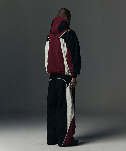 NOT4NERD(ノットフォーナード)の「NOT4NERD/ノットフォーナード/Colour Block Nylon Pants(その他パンツ・メンズ・ブラック/チャコールグレー・L/XL)」の6枚目の写真