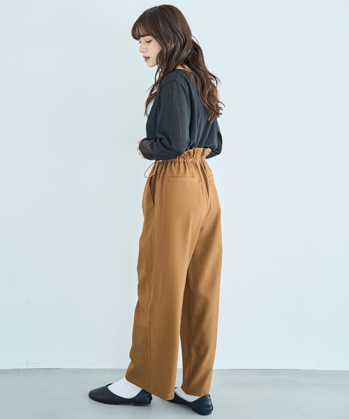 mil（ミル）の「ウエストドロストデザインパンツ【588086】（その他パンツ・レディース・ブラウン/キャメル/ブラック・S-Short/S-Regular/M-Short）」の21枚目の写真