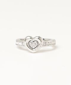 L.O.V.E. 10MM HEART PAVE’ RING