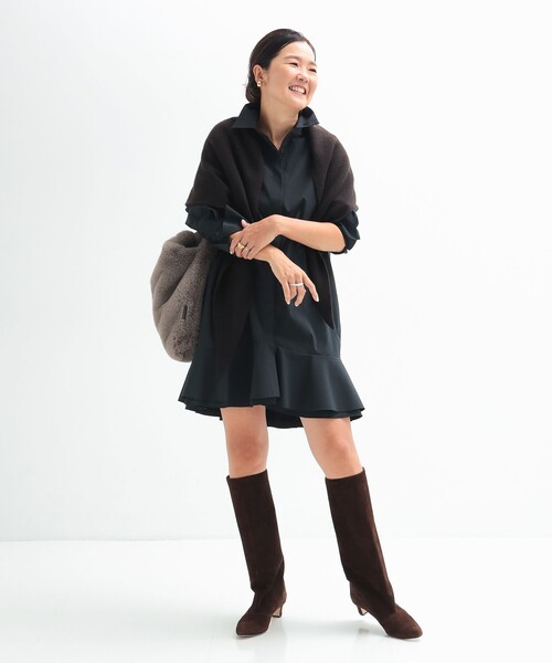 フリルヘム シャツ ワンピース（ワンピース）｜Demi-Luxe BEAMS