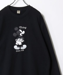 Disney/ディズニー ミッキー トイストーリー ベイマックス 101匹わんちゃん オーバーサイズ 裏起毛 サガラ刺繍 プリントスウェットトレーナー レディース メンズ