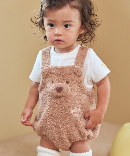 セール】【BABY】ベビモコはちみつベアロンパース（ロンパース