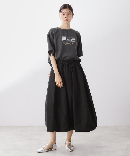THE SHOP TK (ザ ショップ ティーケー )の「アソートロゴTシャツ【接触冷感/防シワ/吸水速乾/UVケア/洗濯機OK】(Tシャツ/カットソー・レディース・オフホワイト/ナチュラル/スミクロ/ブラック系・12/13)」の15枚目の写真