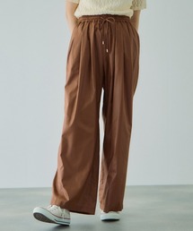 シアーレザーチョウイージーテーパードパンツ≪手洗い可能≫