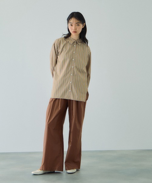 VICKY（ビッキー）の「シアーレザーチョウイージーテーパードパンツ≪手洗い可能≫（その他パンツ・レディース・ブラウン/ブラック・M）」の7枚目の写真