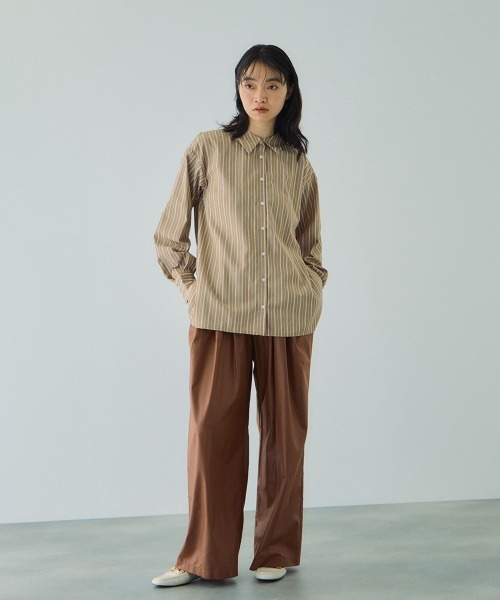 VICKY（ビッキー）の「シアーレザーチョウイージーテーパードパンツ≪手洗い可能≫（その他パンツ・レディース・ブラウン/ブラック・M）」の8枚目の写真