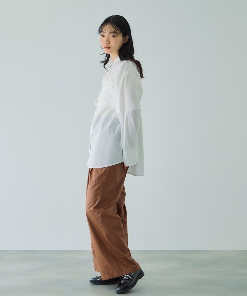 VICKY（ビッキー）の「シアーレザーチョウイージーテーパードパンツ≪手洗い可能≫（その他パンツ・レディース・ブラウン/ブラック・M）」の17枚目の写真