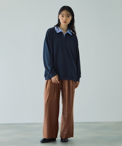 VICKY（ビッキー）の「シアーレザーチョウイージーテーパードパンツ≪手洗い可能≫（その他パンツ・レディース・ブラウン/ブラック・M）」の20枚目の写真