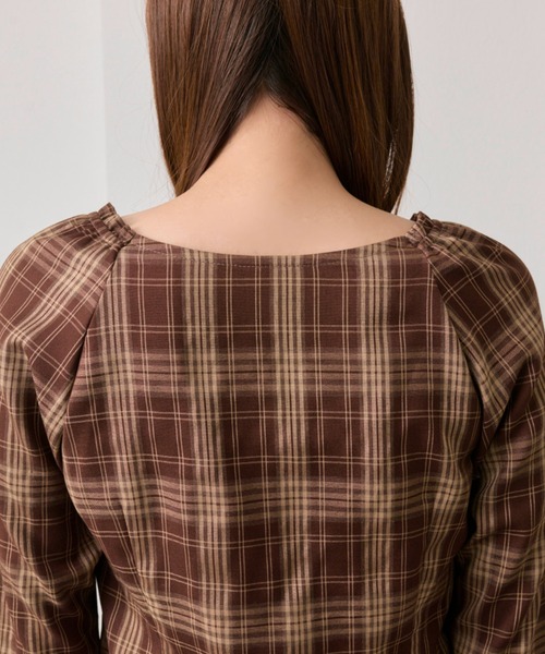 OLIVE des OLIVE（オリーブデオリーブ）の「【360度可愛い/細見え】細見えガーリーブラウス（シャツ/ブラウス・レディース・オフホワイト/ブラック/ブラウン・FREE）」の9枚目の写真