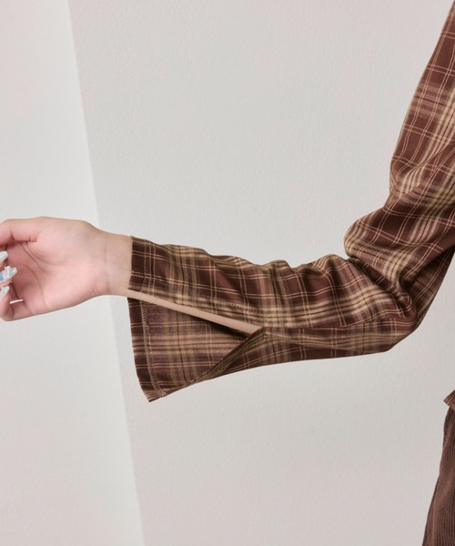 OLIVE des OLIVE（オリーブデオリーブ）の「【360度可愛い/細見え】細見えガーリーブラウス（シャツ/ブラウス・レディース・オフホワイト/ブラック/ブラウン・FREE）」の7枚目の写真