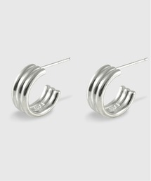 【ISOLATION / アイソレーション】Silver925 Triple Hoop Pierce / トリプルフープピアス シルバー925